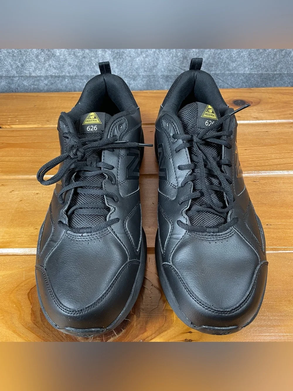 New Balance 626 Industrial Mens 15 4E Black Leather Slip Resistant Work Shoes